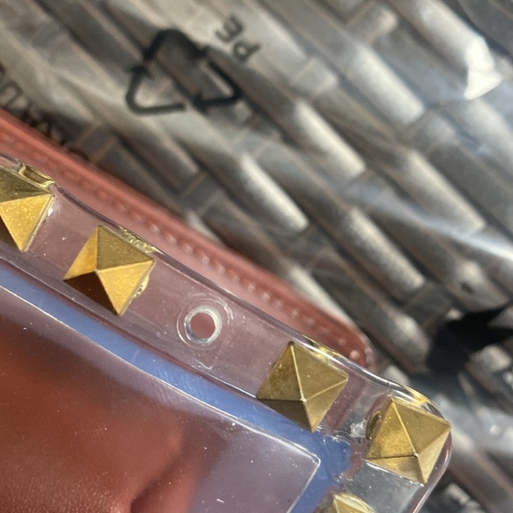 Most Wanted Clear Crossbody Purse with Gold Studs - Picture 15 of 16